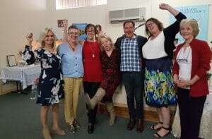 This is an image of a group of attendees at one of Val Hood's Mediumship Workshops